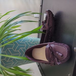 Nine West plum/wine Begone moccasin shoes size 5.5 NWOT